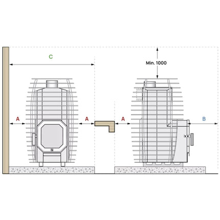 HUUM HIVE Flow Wood Burning Sauna Heater